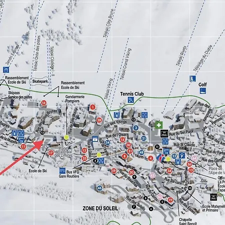 Appartement Centre Station Les 2 Alpes, Parking, Wifi *