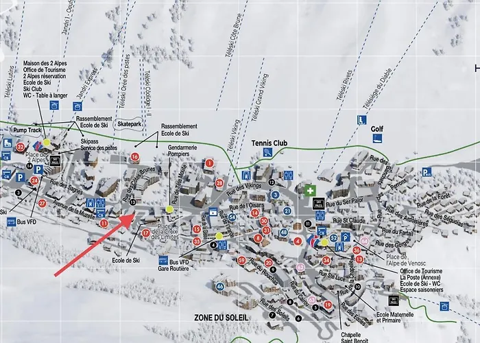 Appartement Centre Station Les 2 Alpes, Parking, Wifi *
